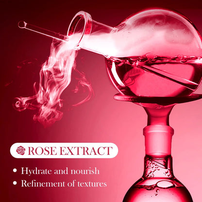 Textured close-up of the hydrogel material infused with natural rose extract for skincare benefits.