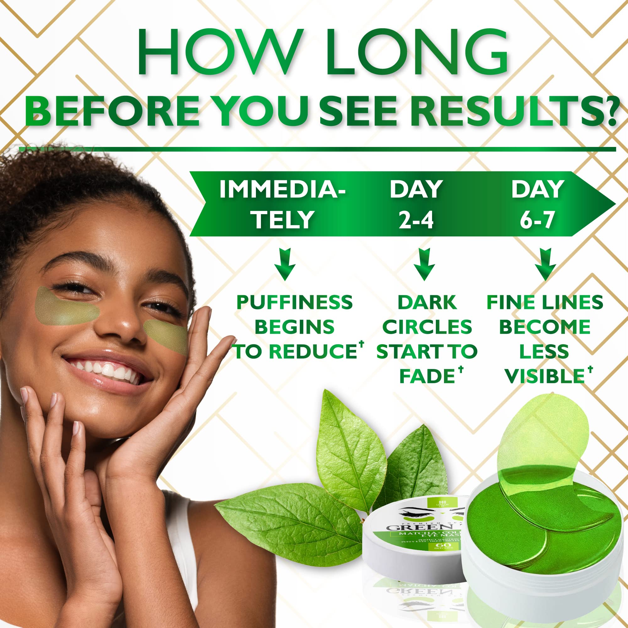 Person applying Lorelis Lab hydrating under eye patches