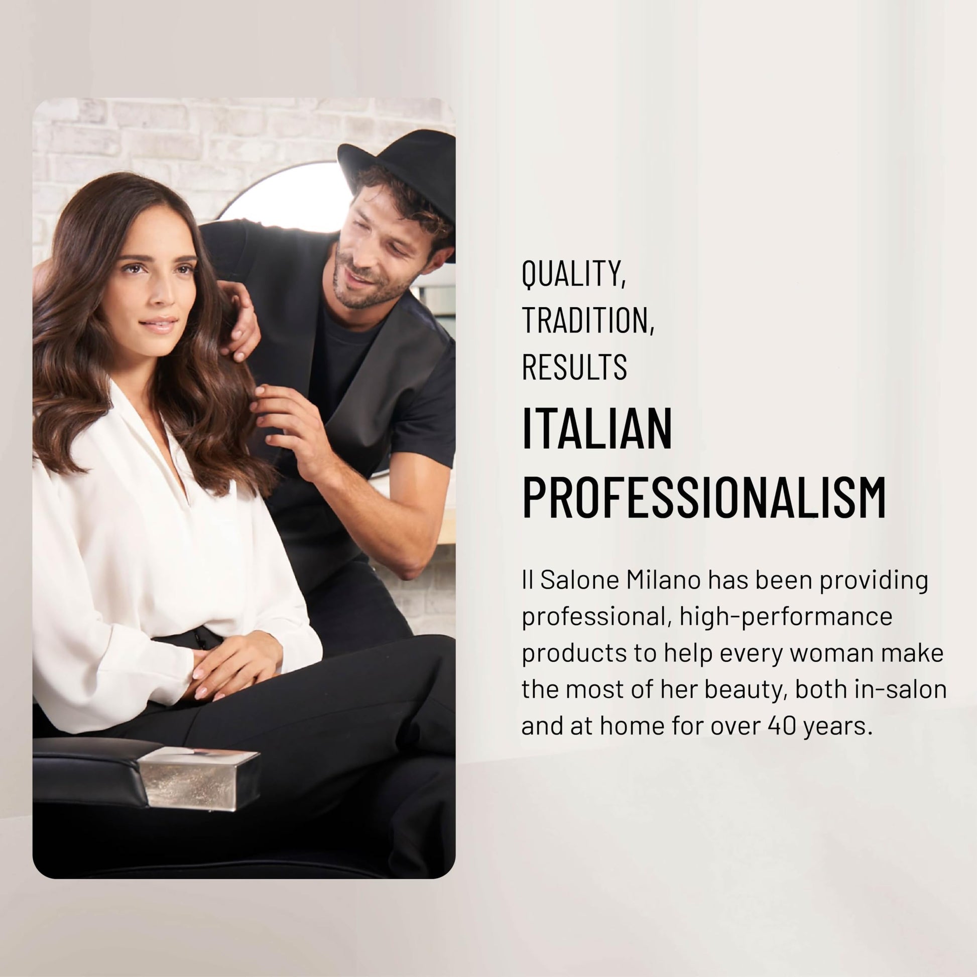 Authentic imported Il Salone Milano Plex Rebuilder hair color box highlighting anti breakage action benefits