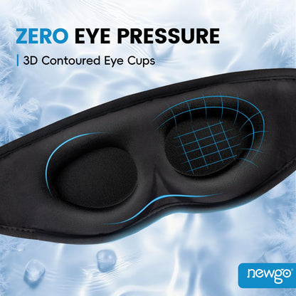 NEWGO premium imported eye ice pack being prepared for morning puffiness and dark circle relief