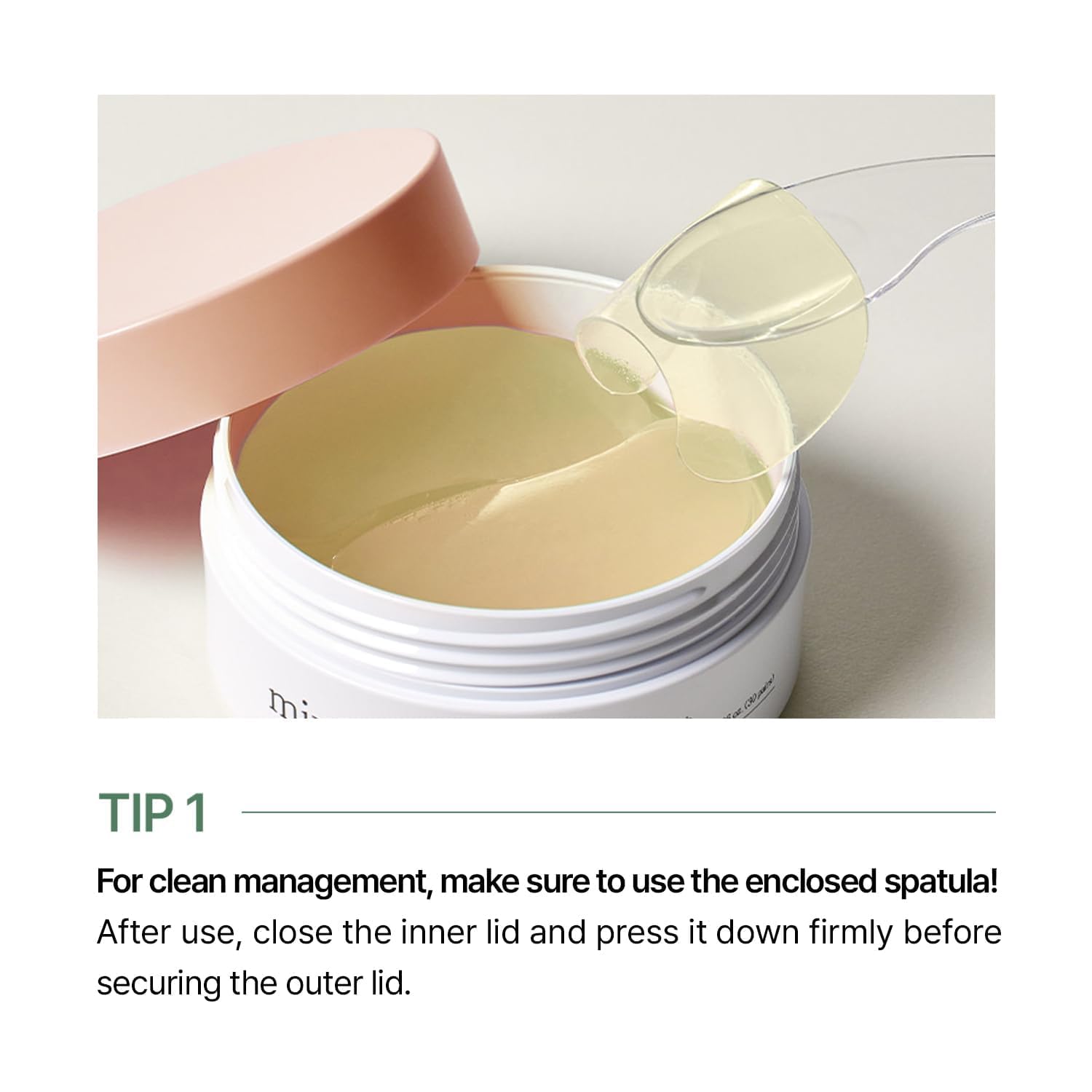 Close up of hydrating hydrogel under eye patches for dark circles treatment