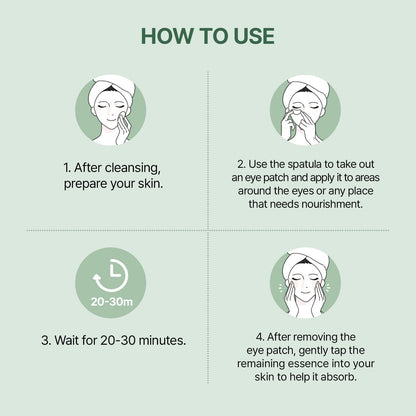 Applying imported Mixsoon collagen eye masks to target smile lines