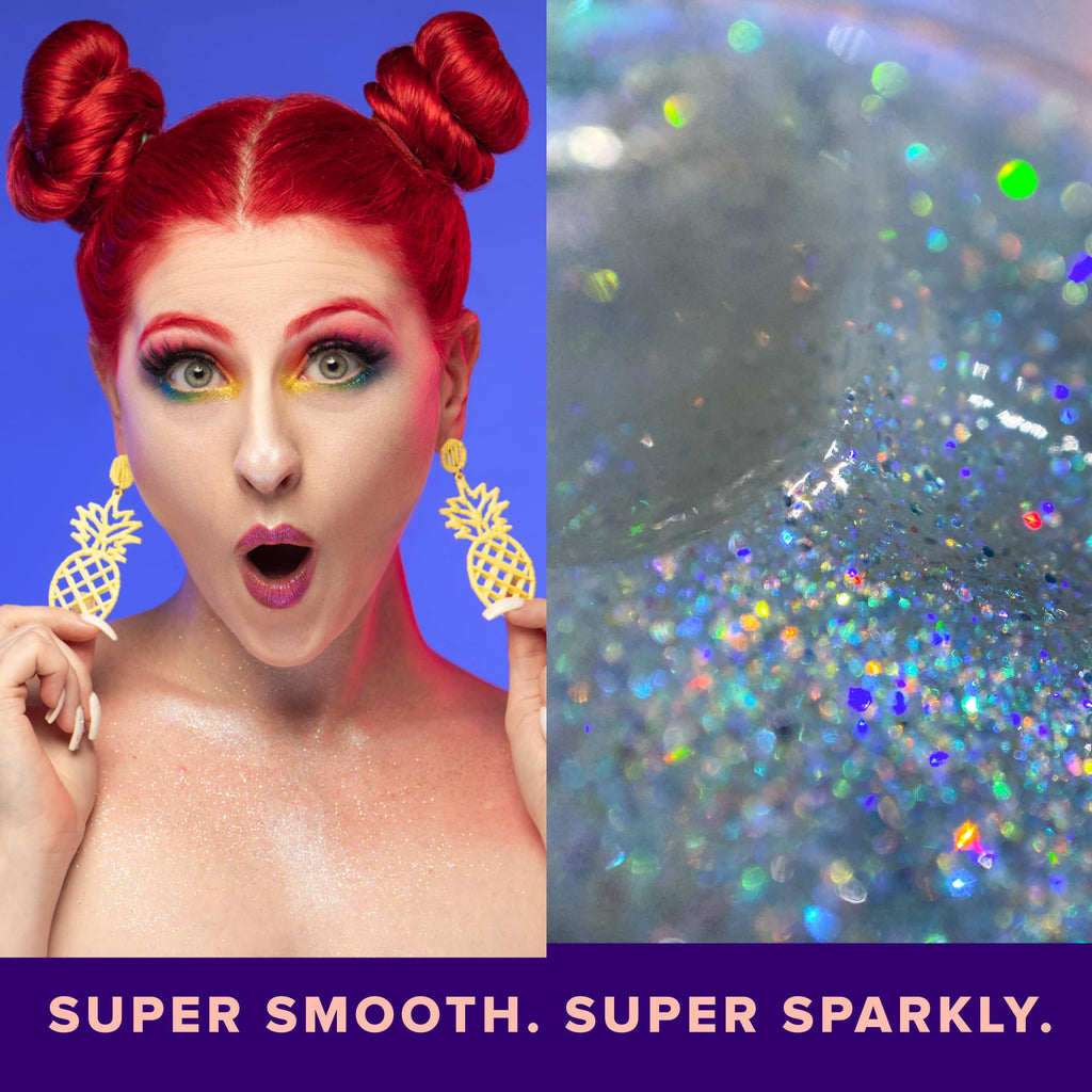 Unicorn Snot 1.7 ounce glitter jar packaging details