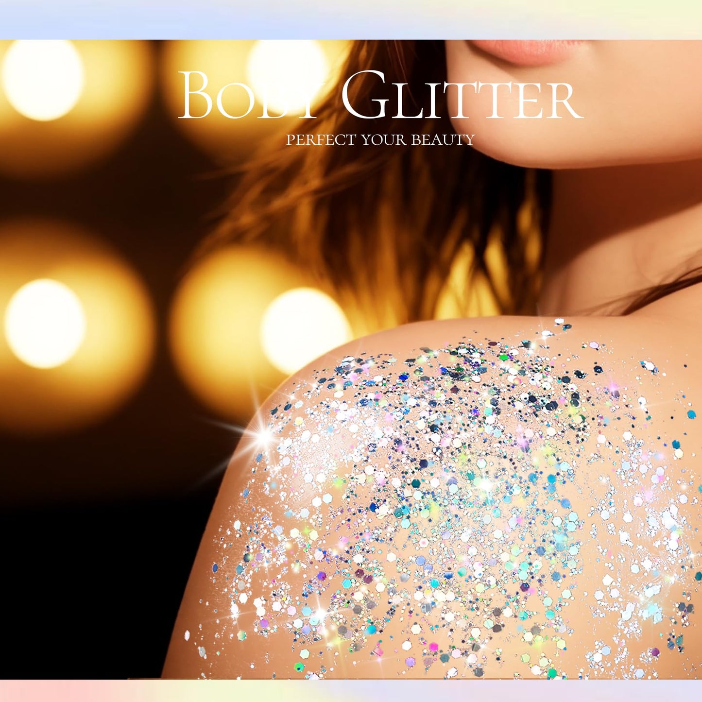 Teenitor hair glitter gel close up showcasing long-lasting party performance on braided hairstyles
