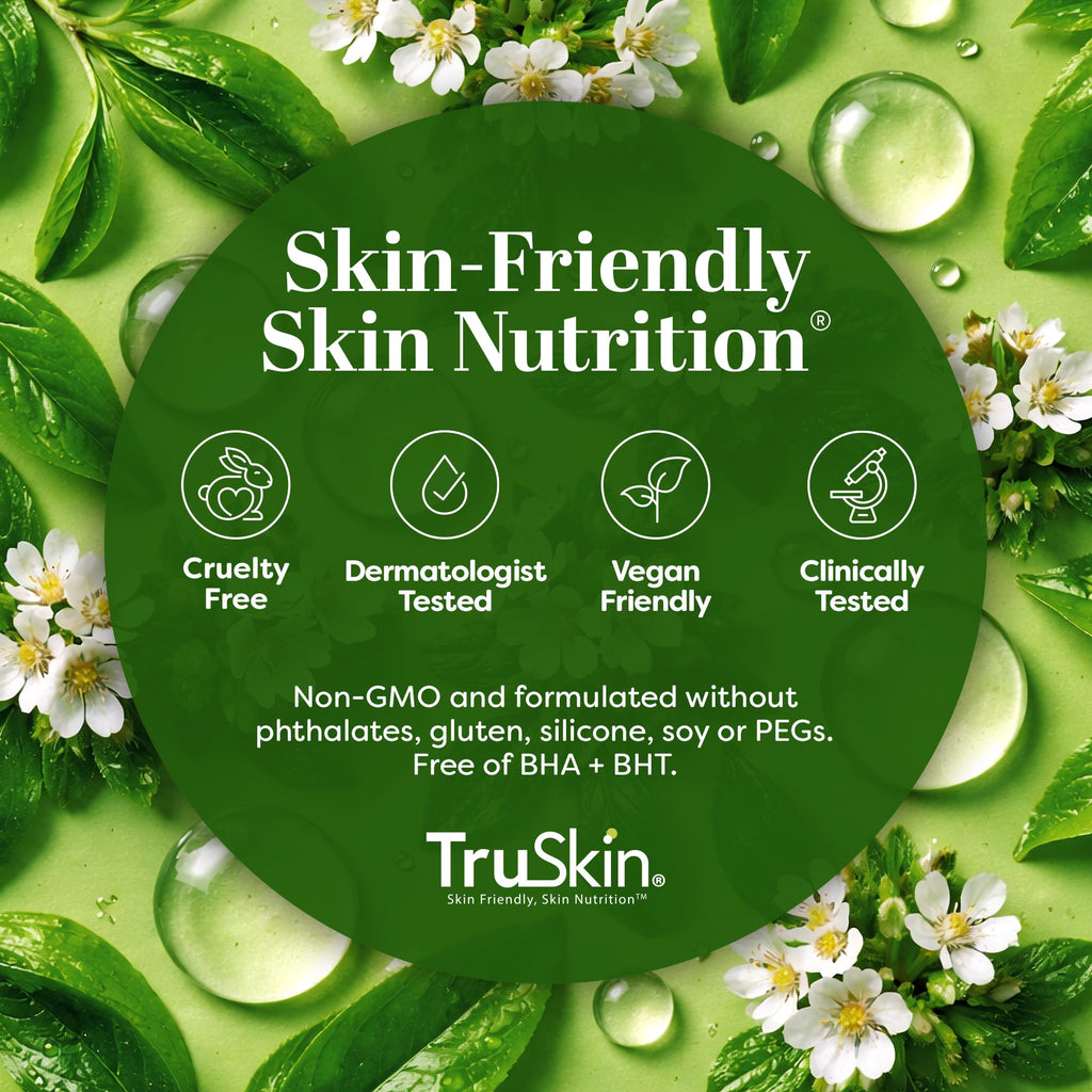 TruSkin skincare collection display with eye gel