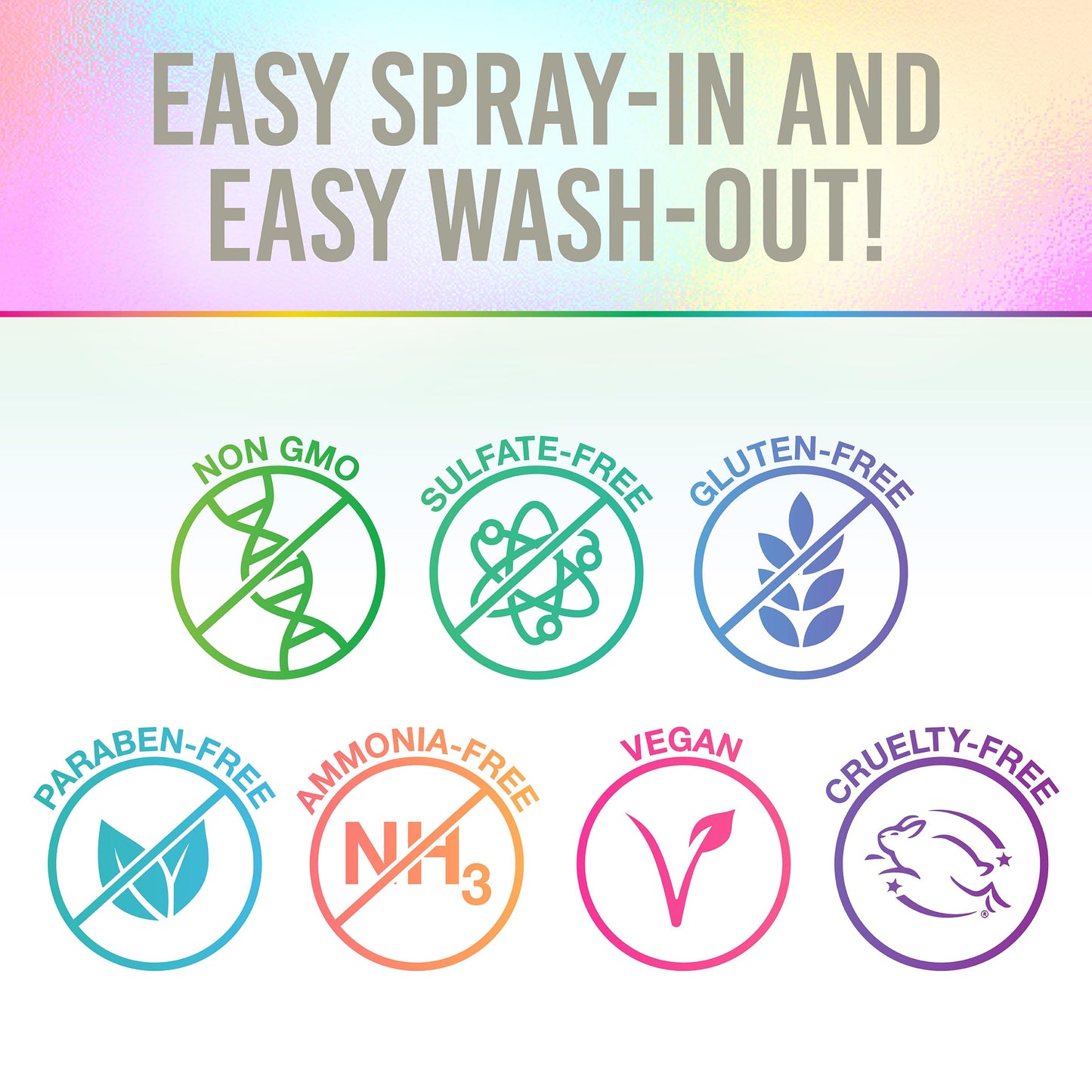 Washable silver hair glitter aerosol can for women men and children