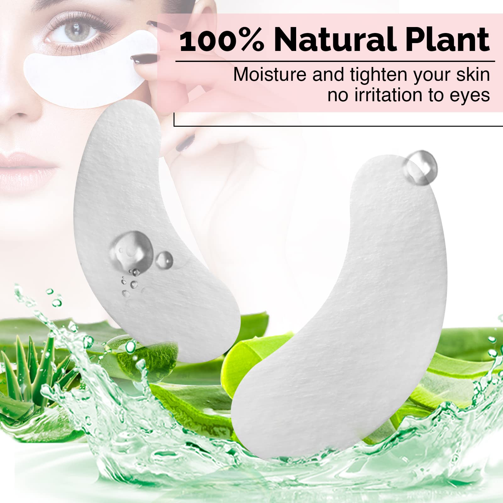 Close up of GreenLife hydrogel eye patches texture