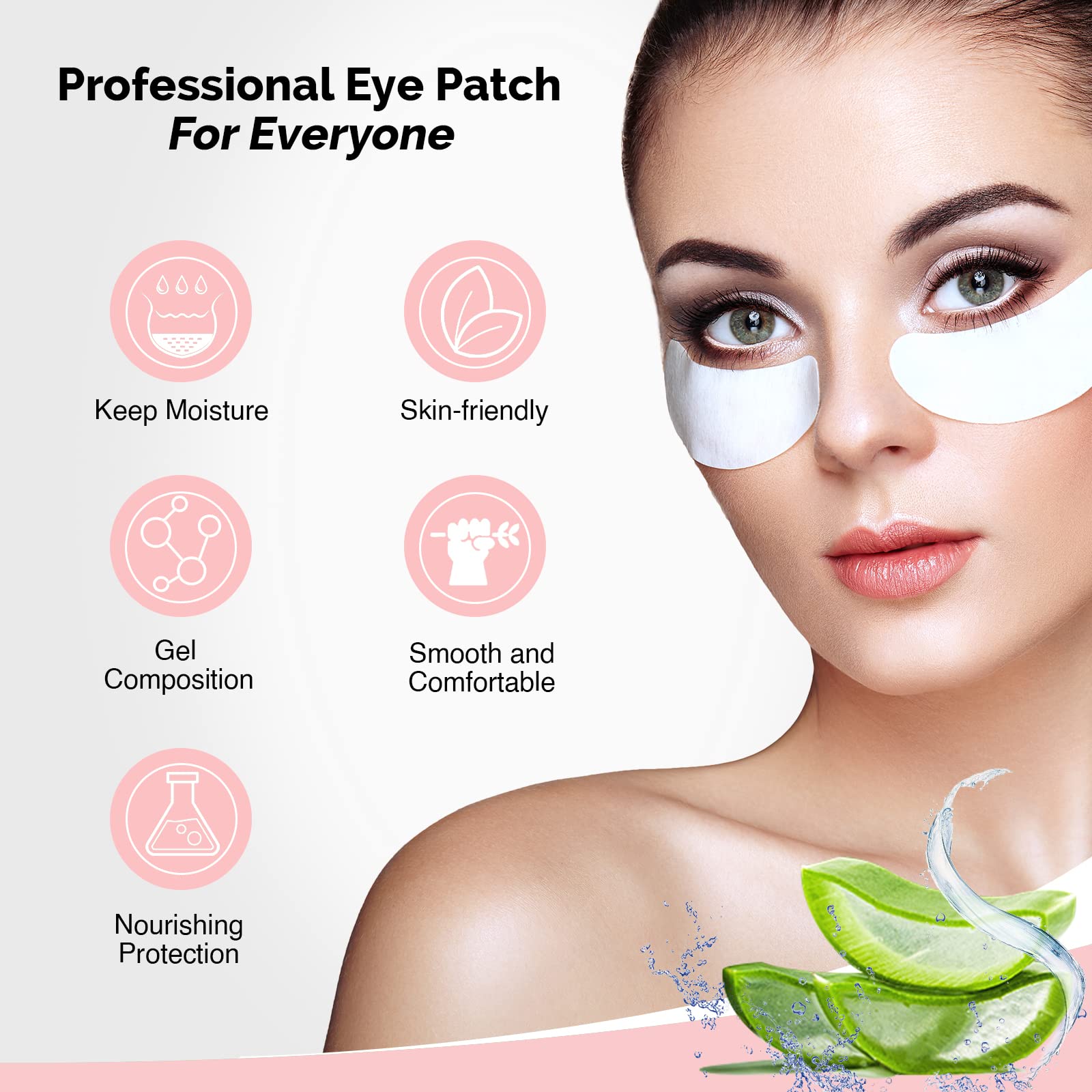 GreenLife eyelash extension gel pads individually sealed packets
