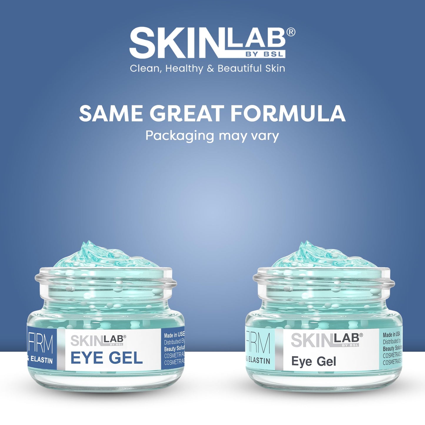 Skin Lab By BSL eye gel packaging and texture view