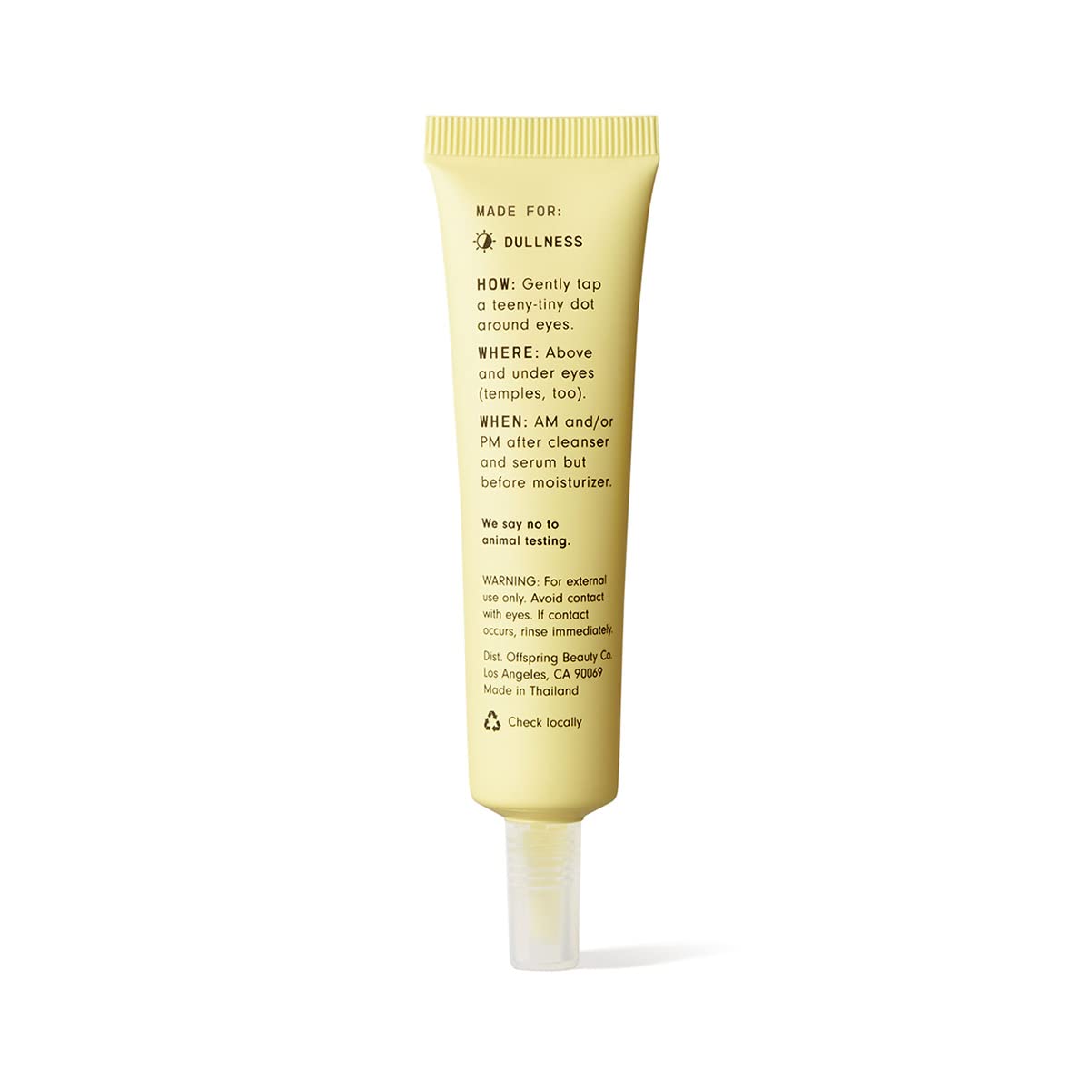 Versed Vacation Eyes Brightening Eye Gel tube packaging