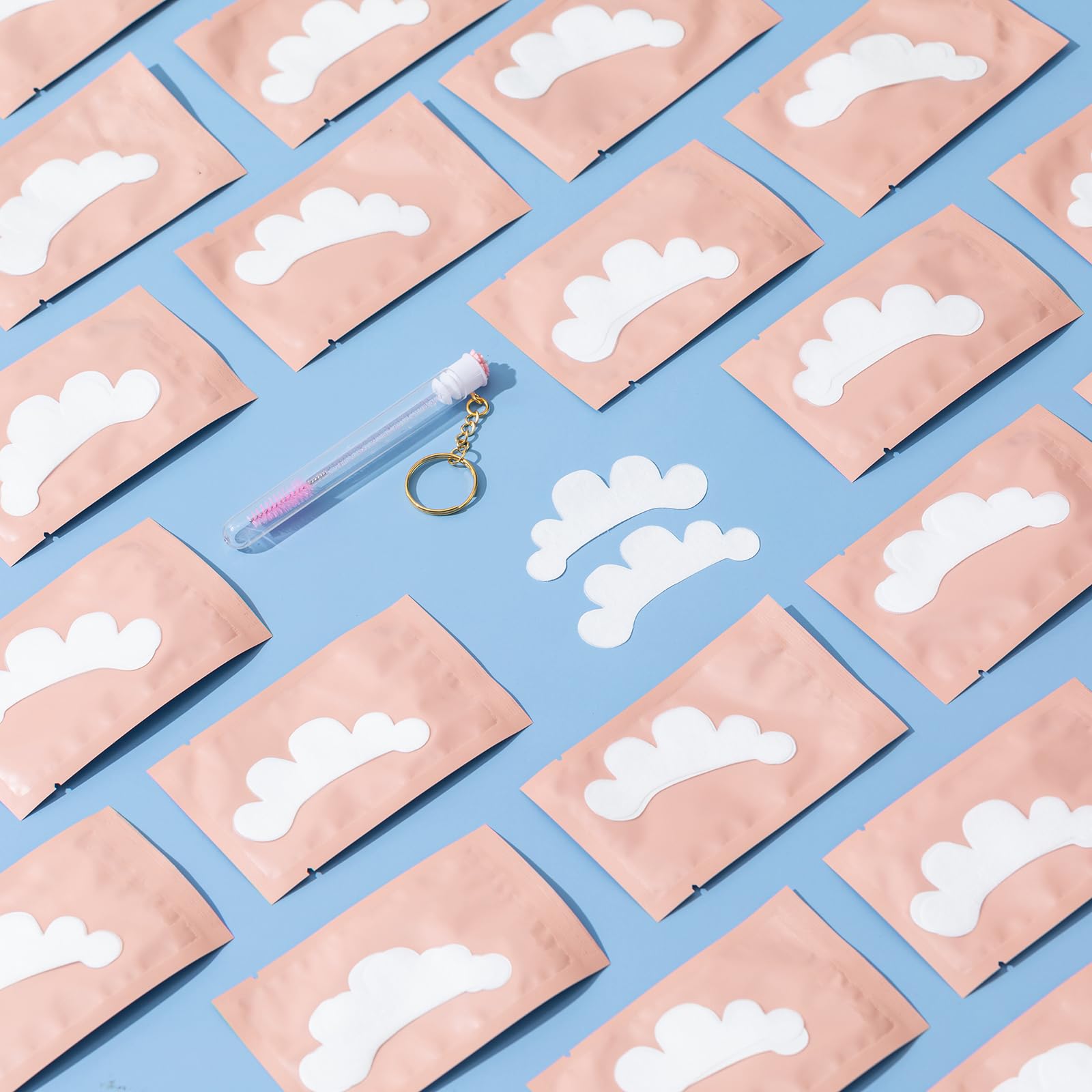 Individual packaging of Zokoco under eye patches for lash supplies