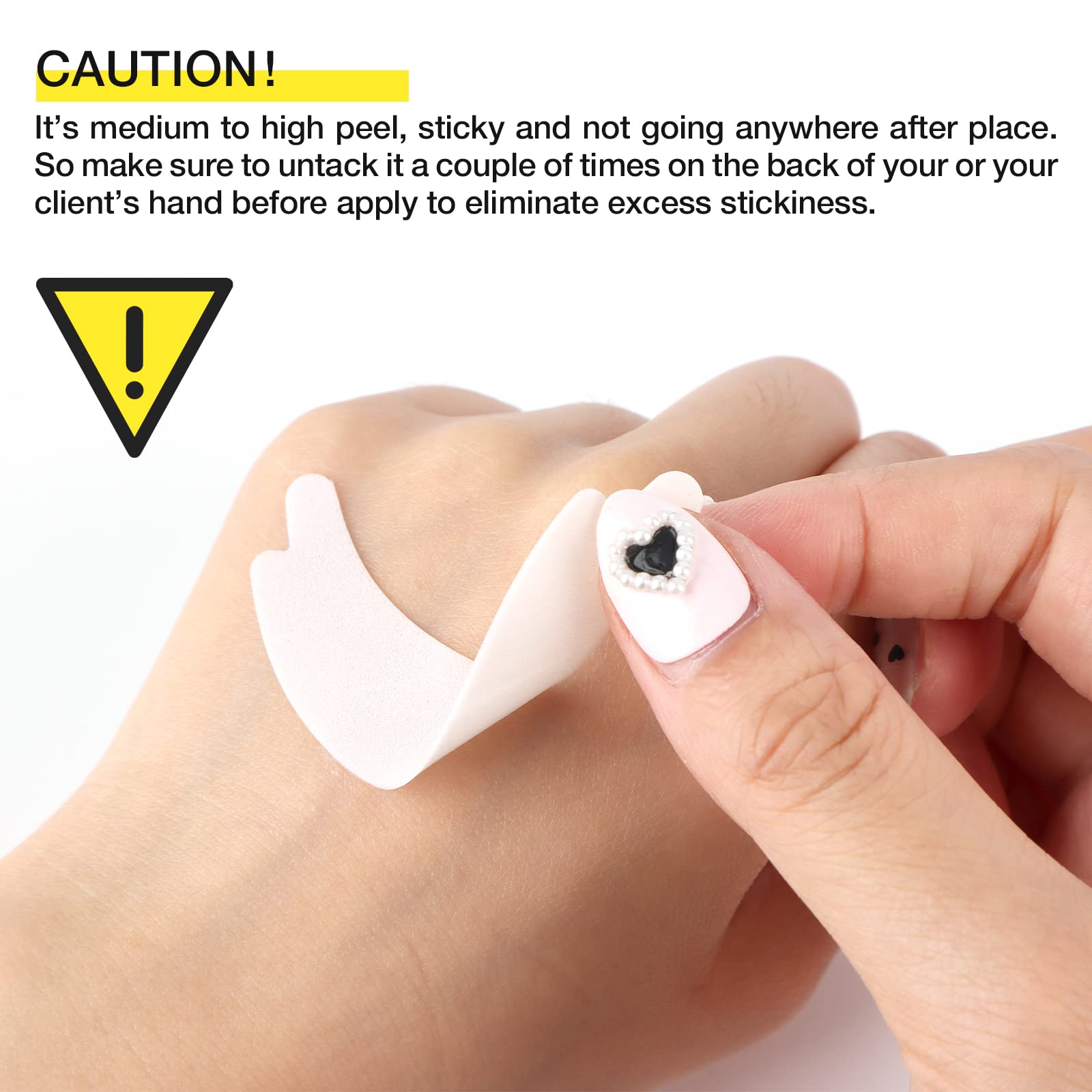 Close up of LASHVIEW adhesive microfoam eye patch texture