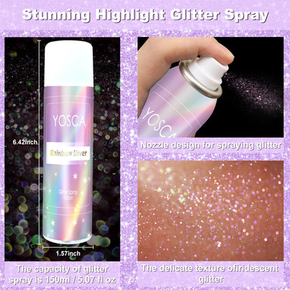 Step by step application guide for using the lightweight cosmetic mist on festive rave clothing.