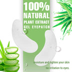 GreenLife collagen and aloe vera eye pads close up view