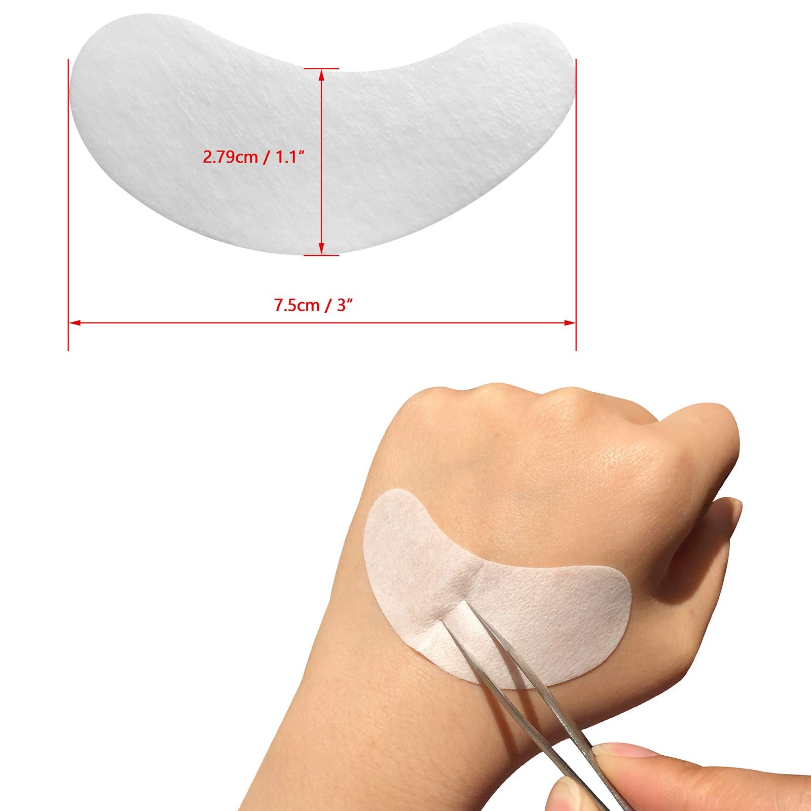 Close up of GreenLife lint free eyelash extension gel pads