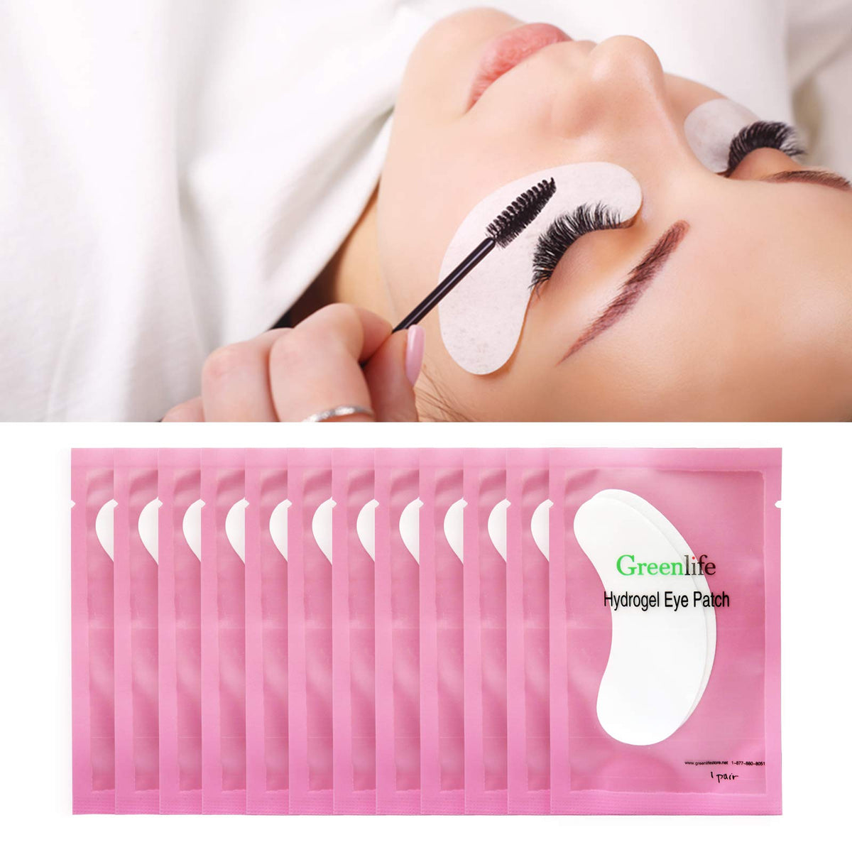 GreenLife professional salon eyelash tools and eye pads