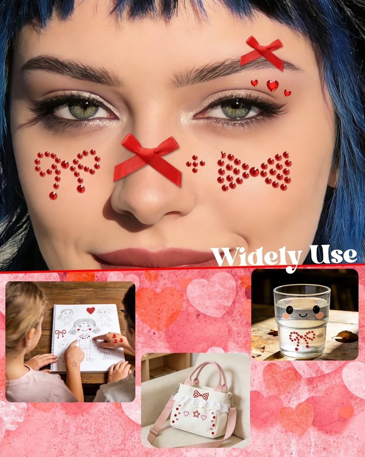 Waterproof testing demonstration of the long lasting body glitter gel on skin surface