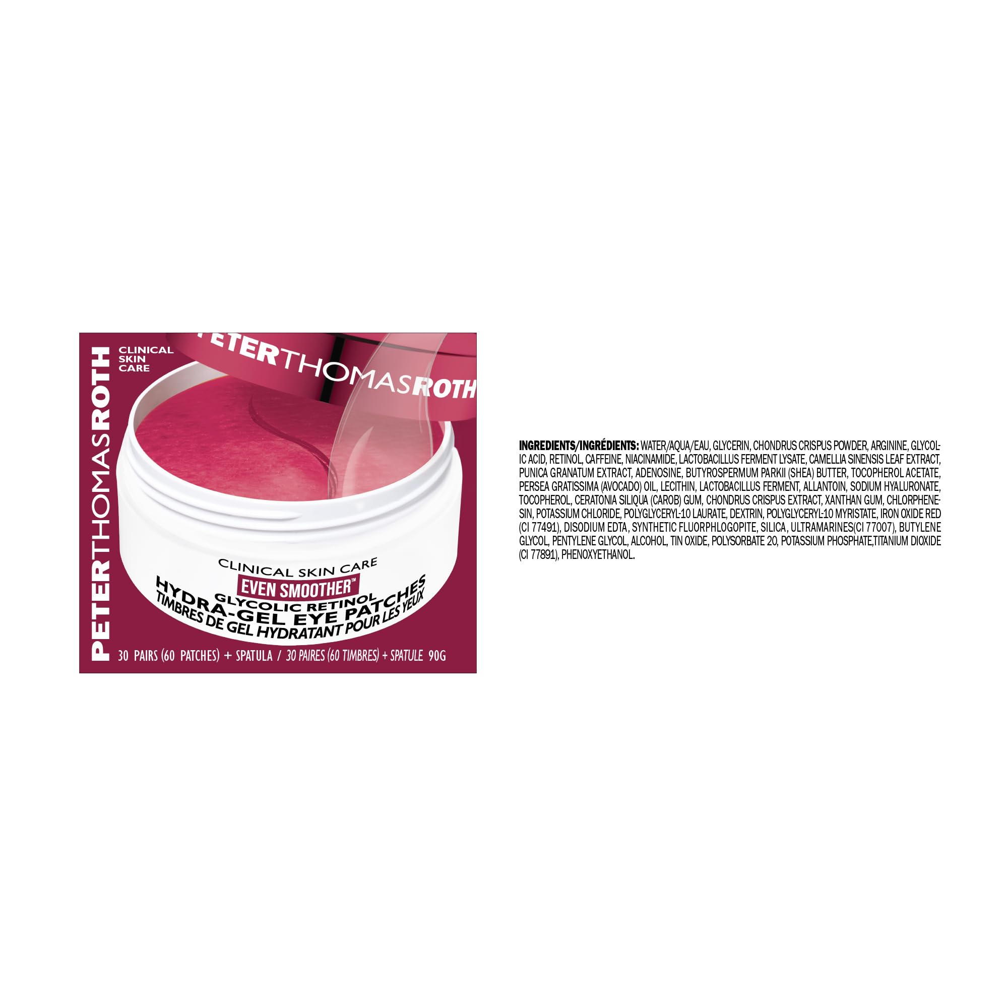 Spatula and texture of Peter Thomas Roth Hydra-Gel eye patches