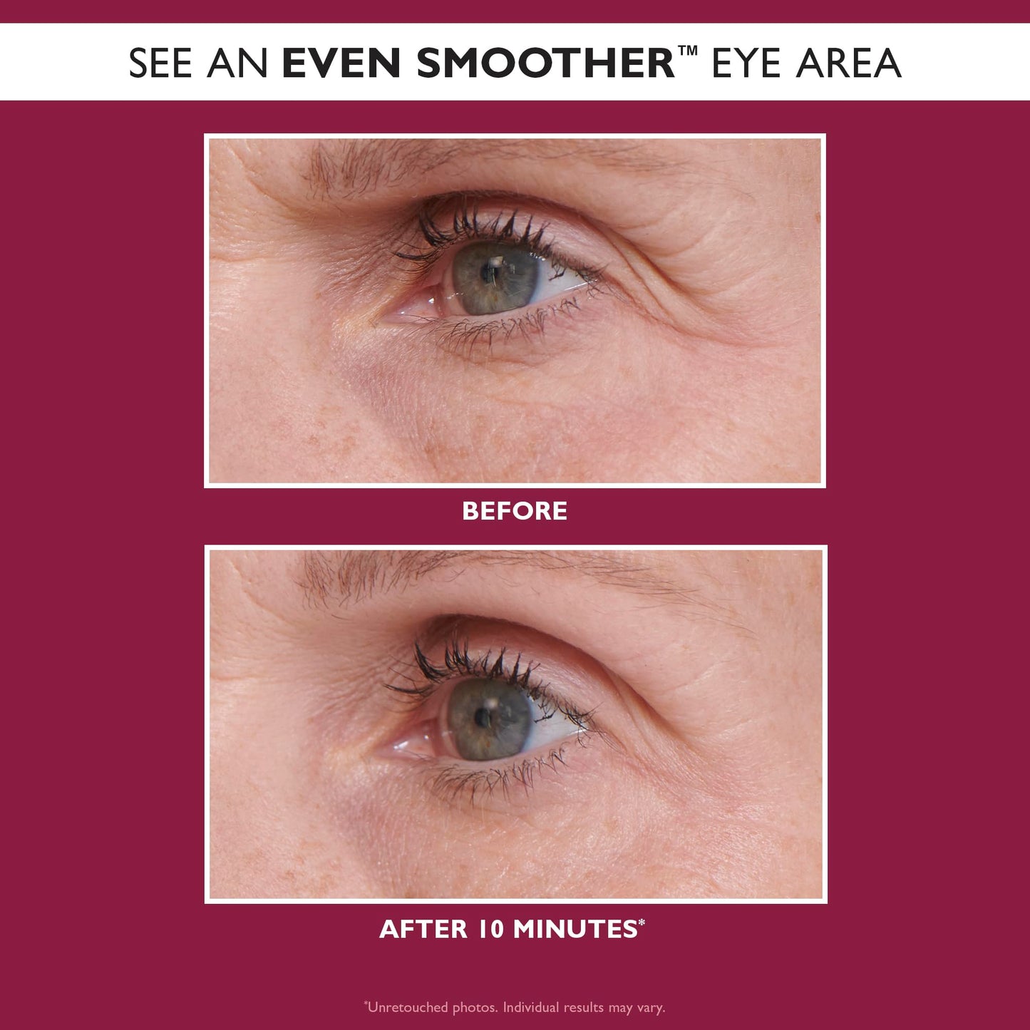 Side view of Peter Thomas Roth Even Smoother eye patches jar