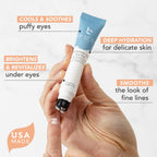 Beauty By Earth Hyaluronic Acid Eye Gel steel tip applicator