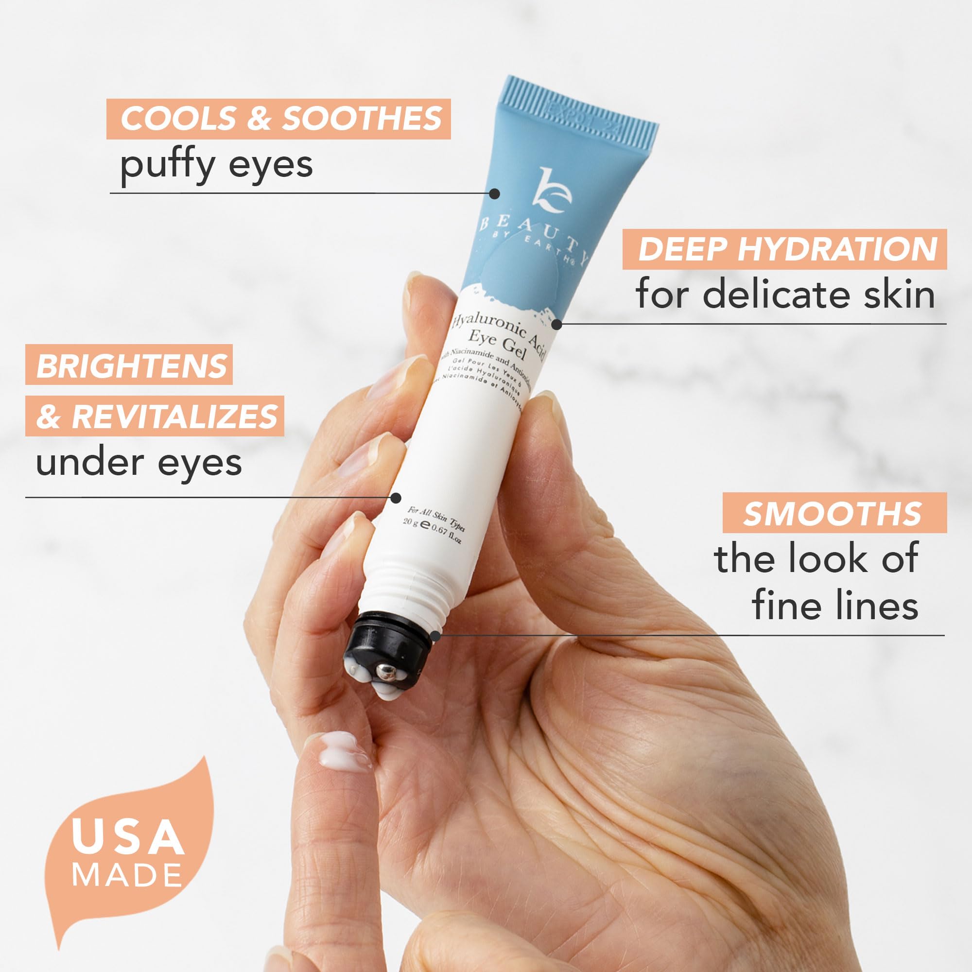 Texture of Beauty by Earth hyaluronic acid eye treatment gel