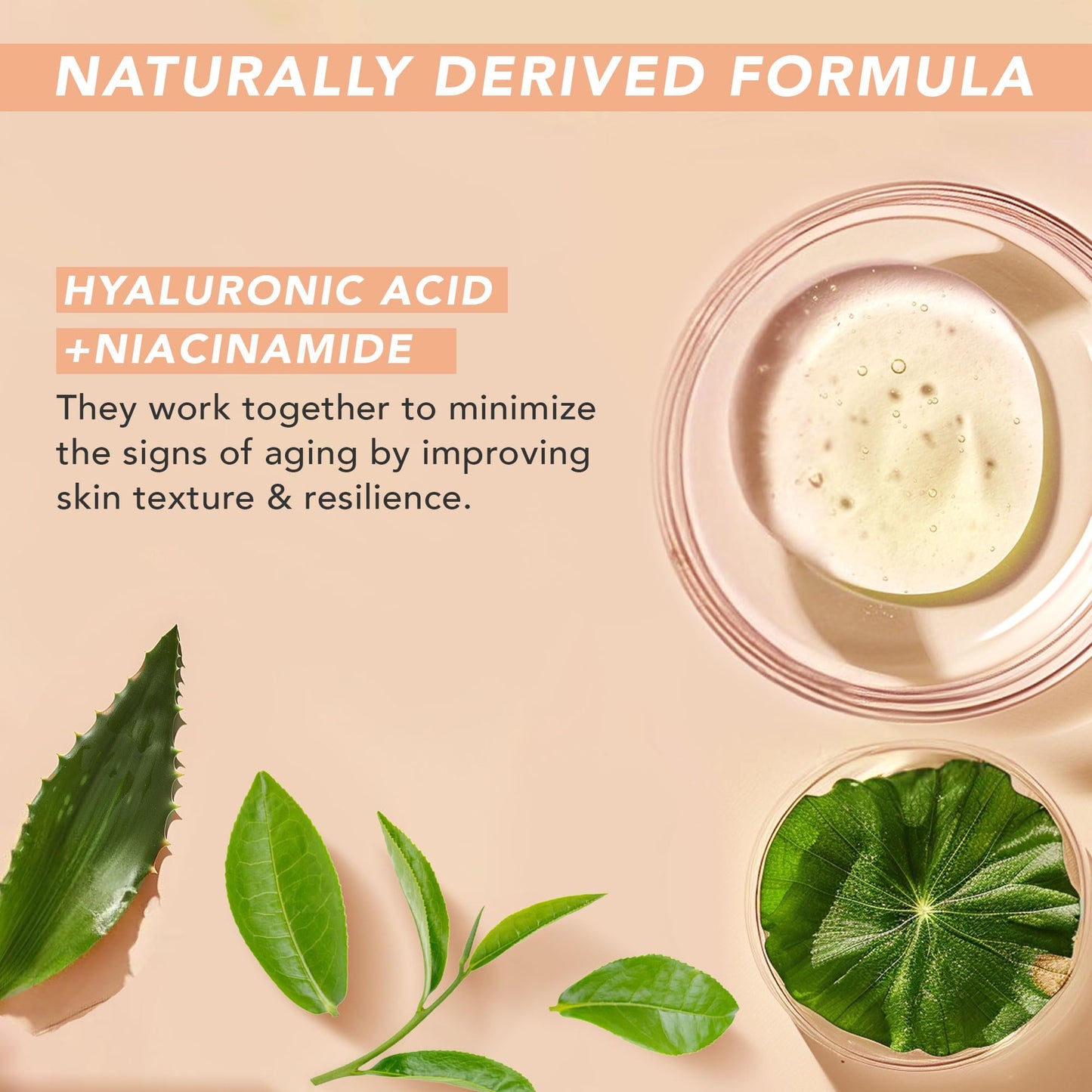 Application of Beauty by Earth under eye gel on skin