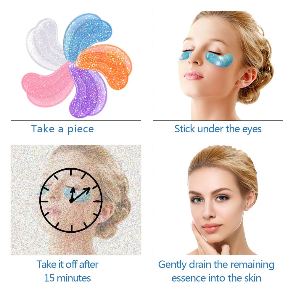 Brightening vitamin C eye patches for anti aging care