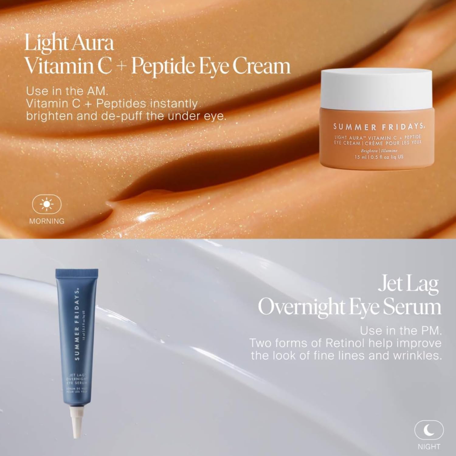 Summer Fridays Jet Lag Overnight Eye Serum box packaging