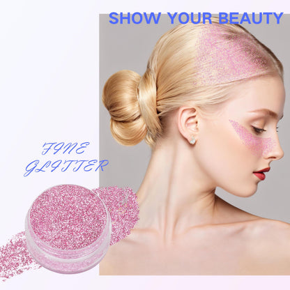 Back label of paminify glitter makeup box showing expiration date and clear usage instructions