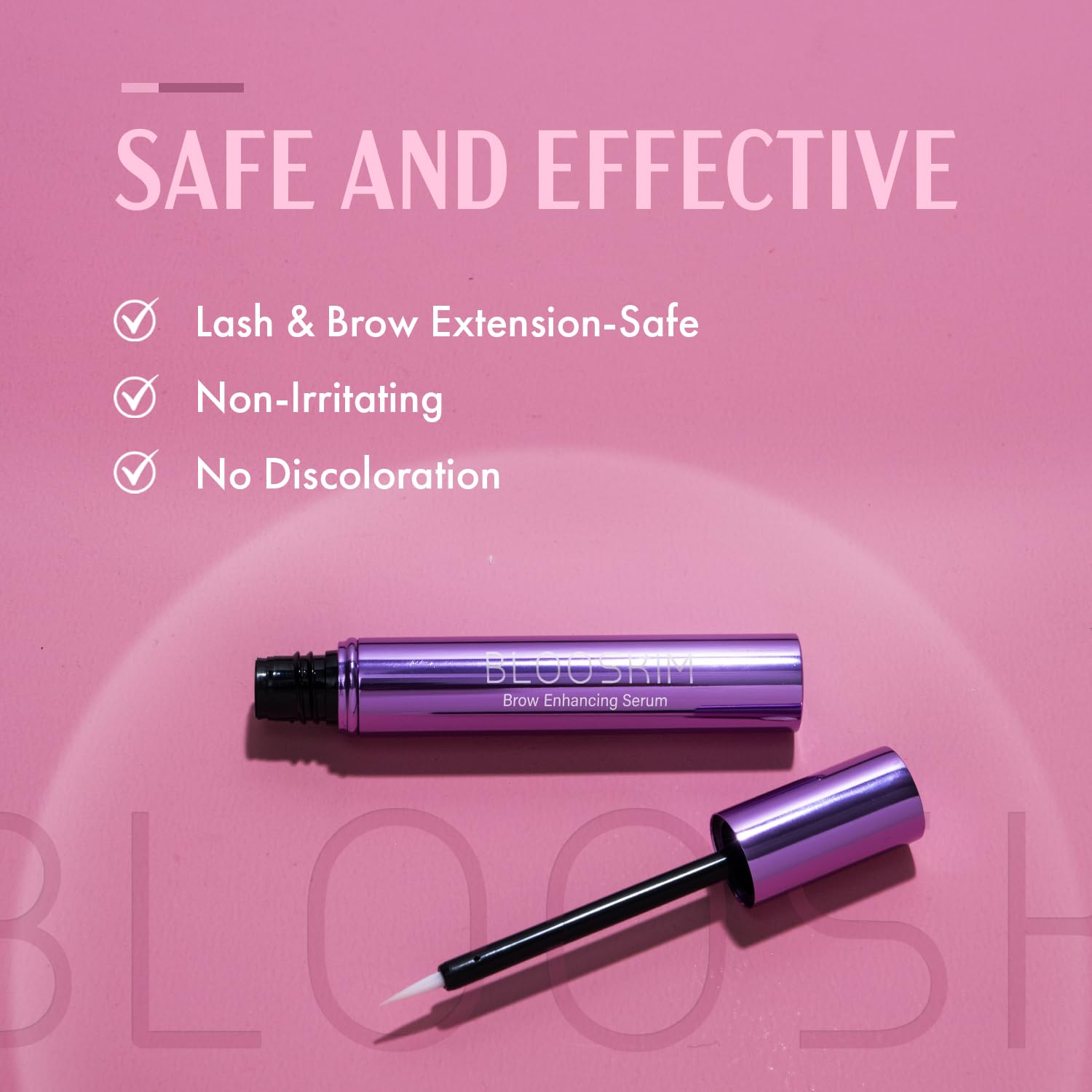 Blooskim eyebrow growth serum for men and women branding