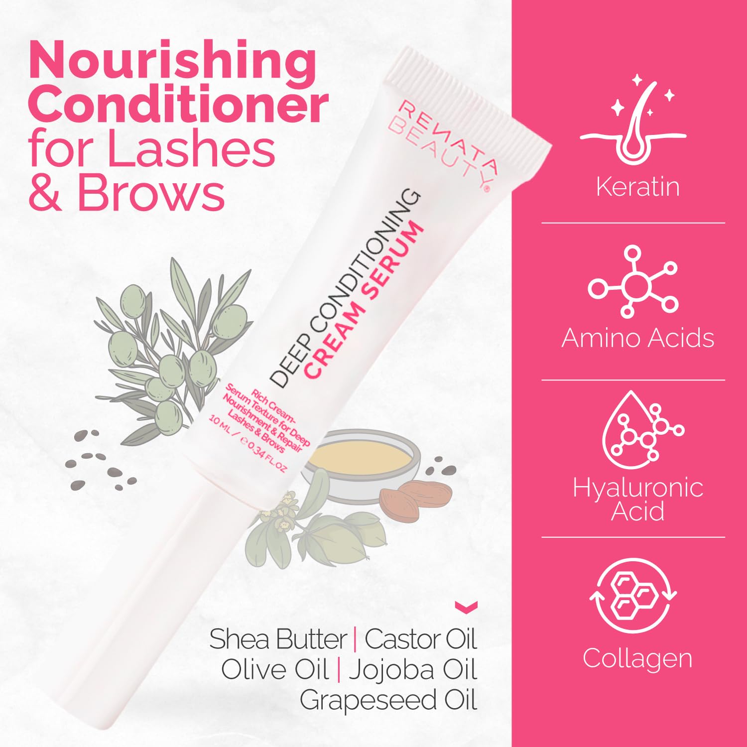 RB Renata Beauty Lash and Brow Conditioner Serum applicator brush