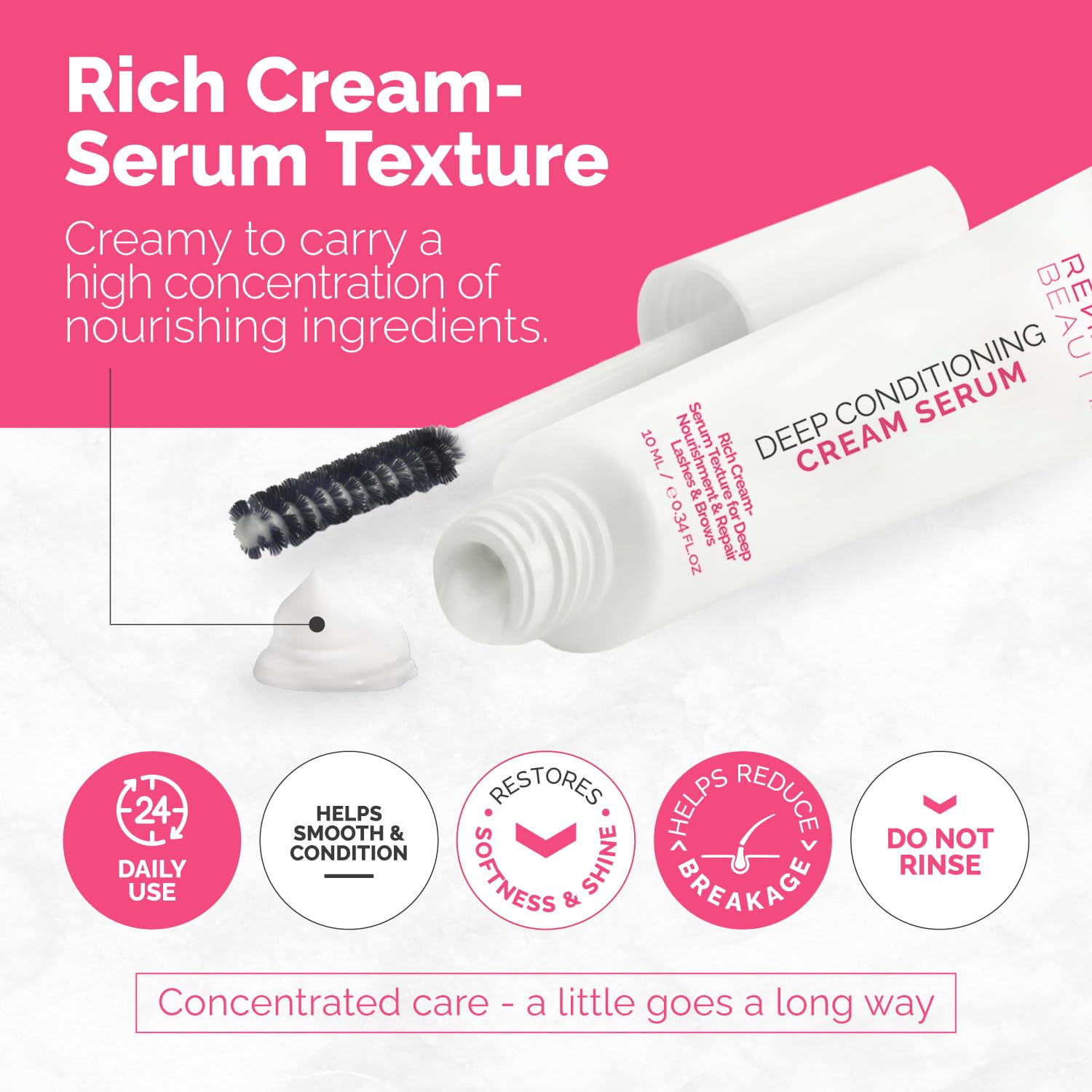 RB Renata Beauty Lash and Brow Conditioner Serum texture demonstration