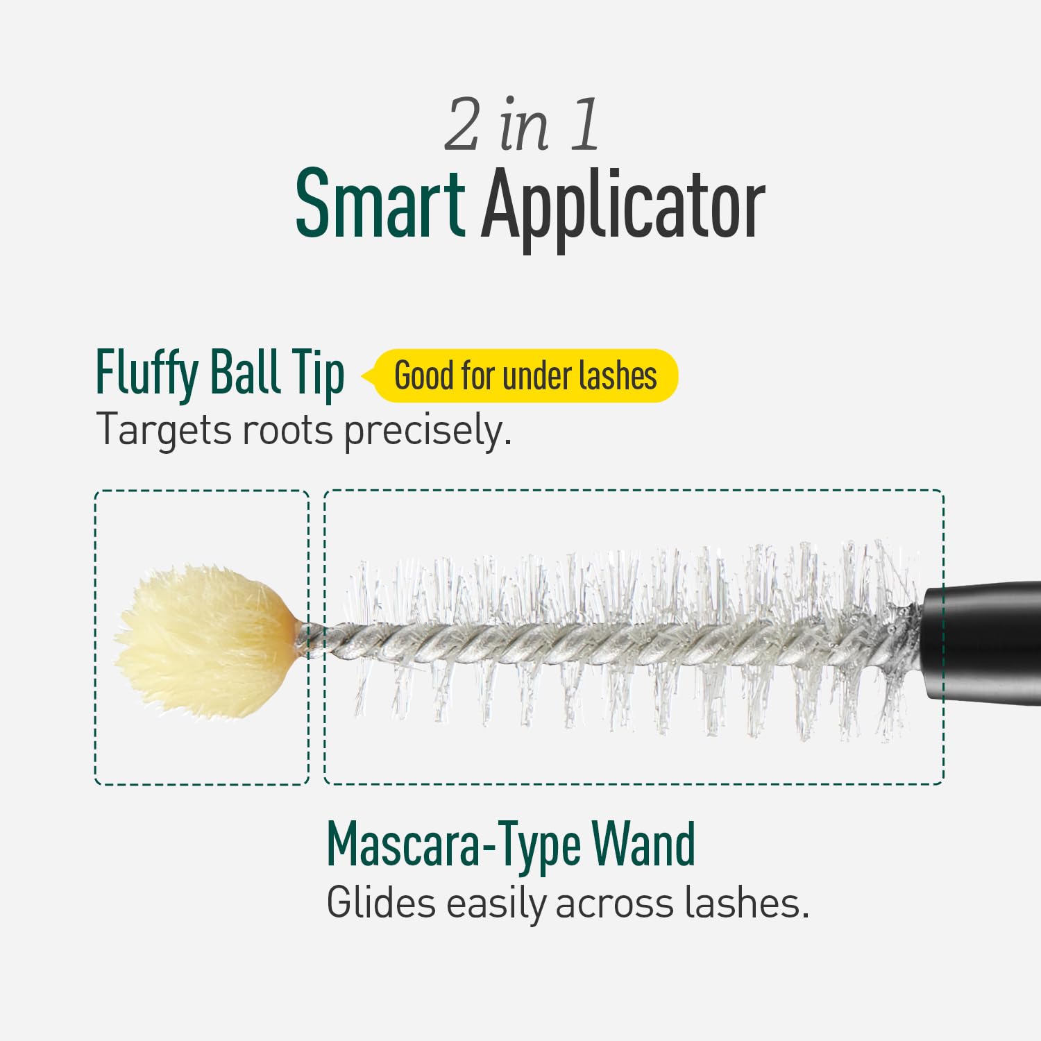 Applying ViveLab lash serum to eyelashes