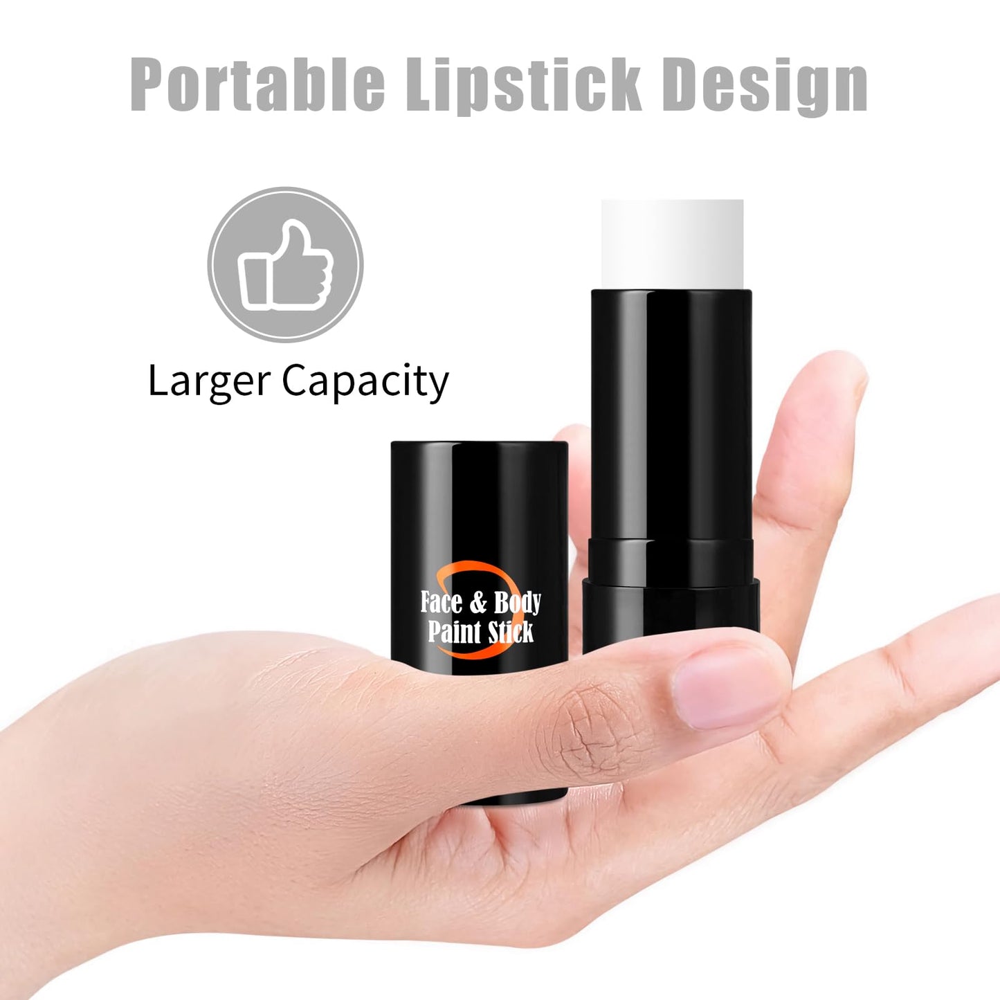 Drawdart white cream paint stick texture showing thick smooth high pigment coverage