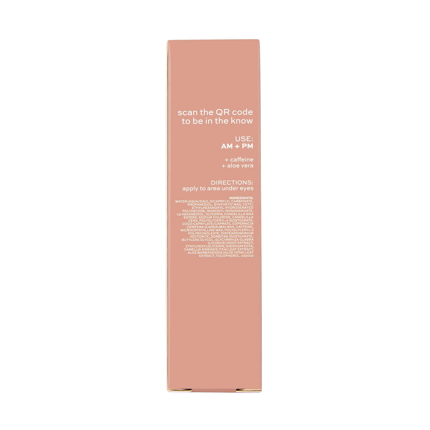 ITK Skincare under eye balm stick texture and application