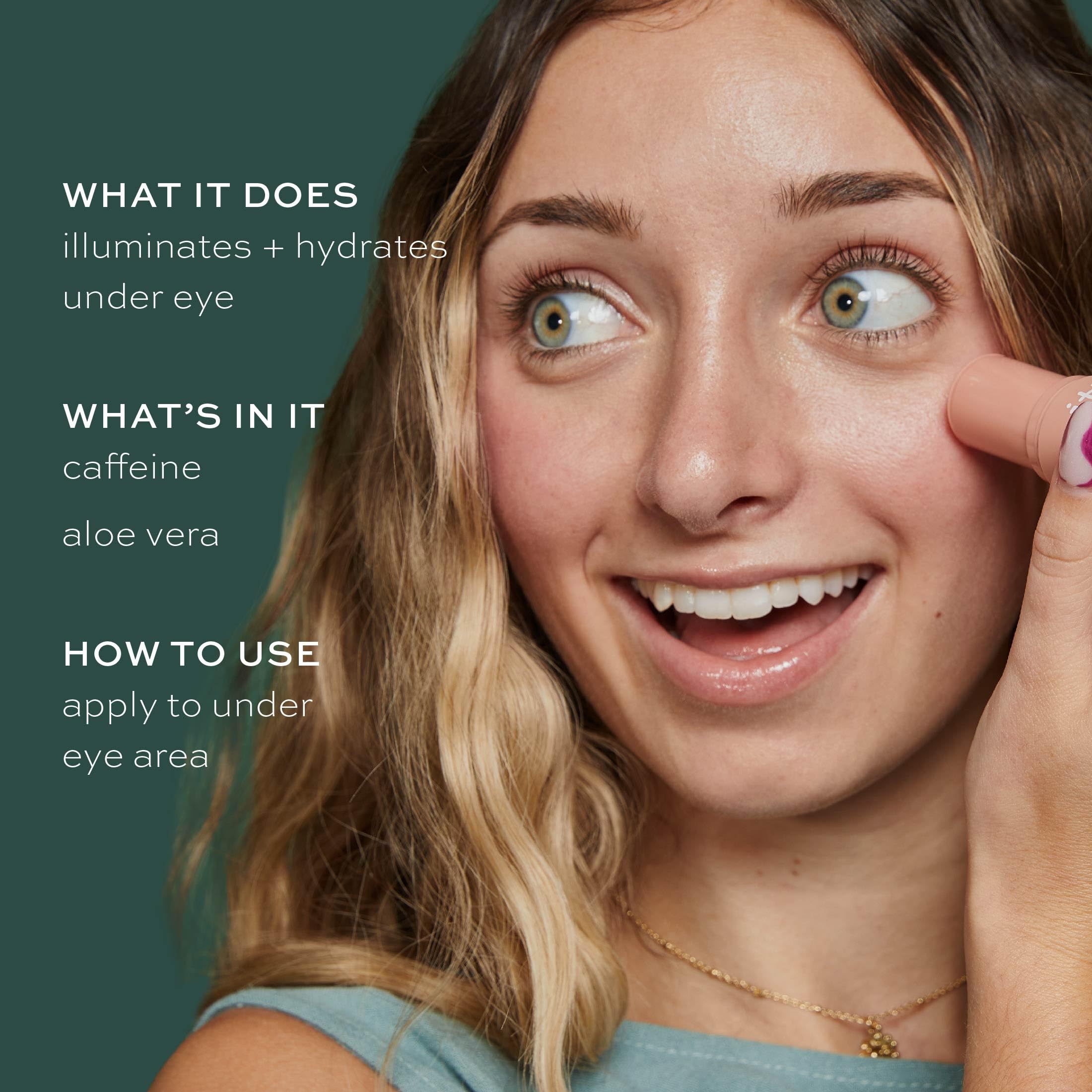 ITK Skincare eye stick packaging showing brand logo