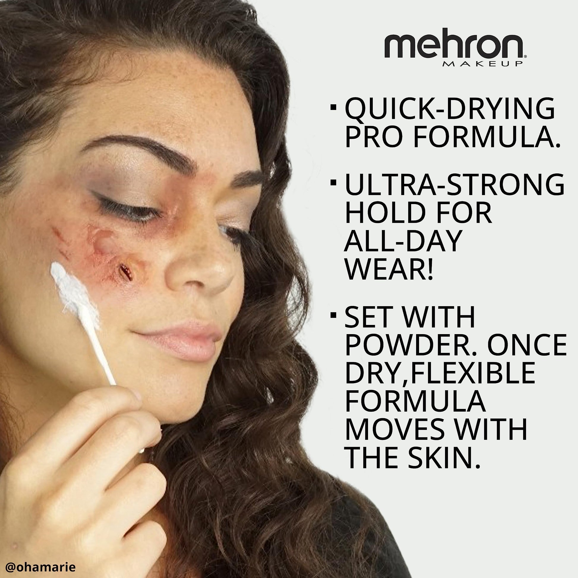 Mehron prosthetic glue and skin adhesive for Halloween makeup