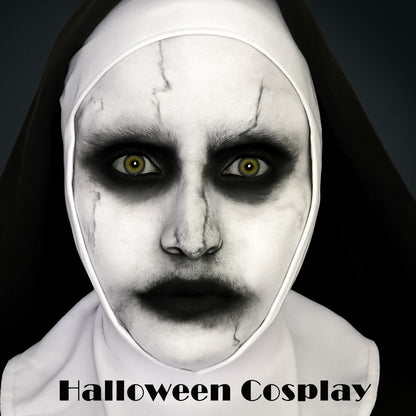 Close up of black and white face paint texture showing smooth blendable cream consistency