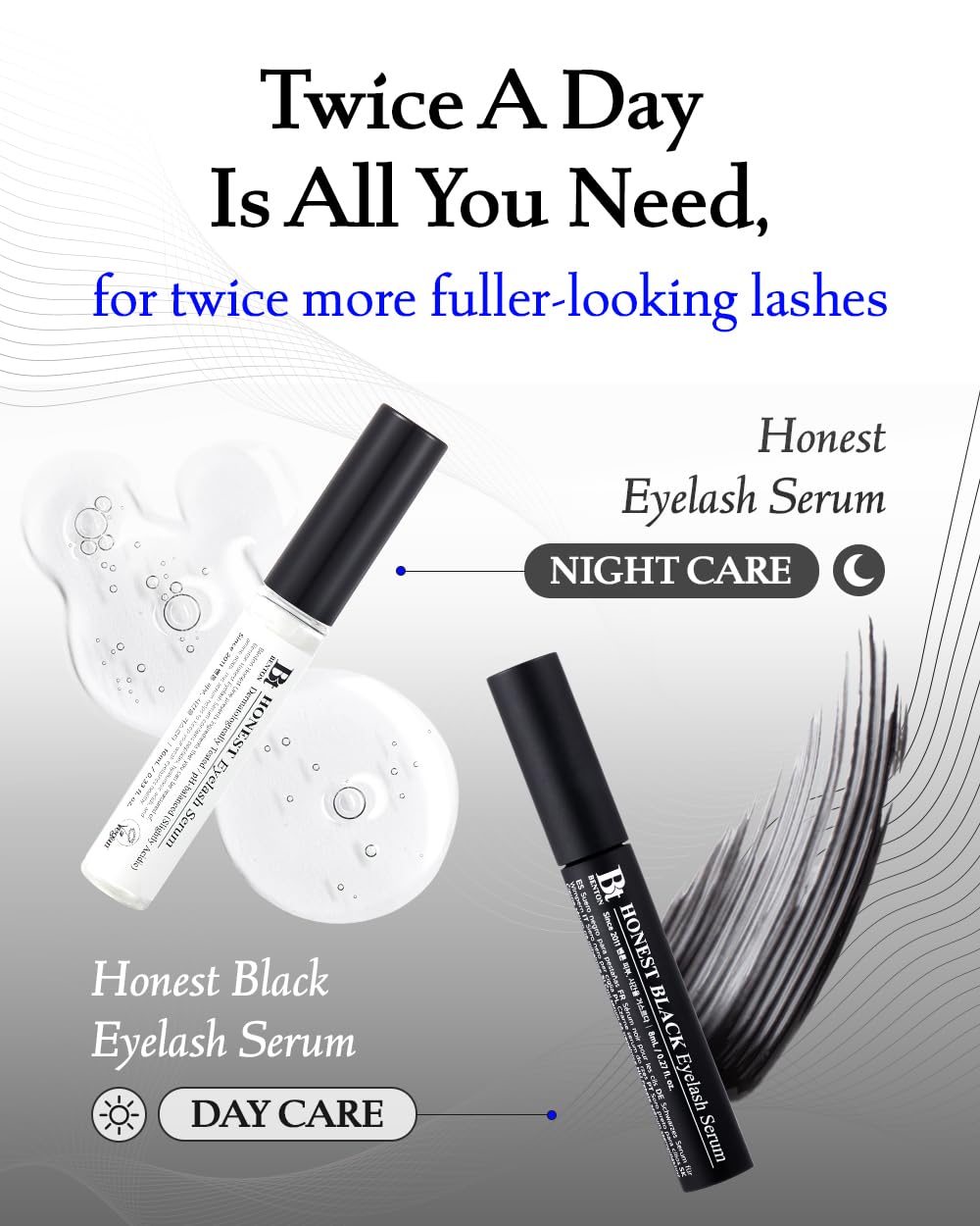 Benton Honest Eyelash Serum applied on eyebrows