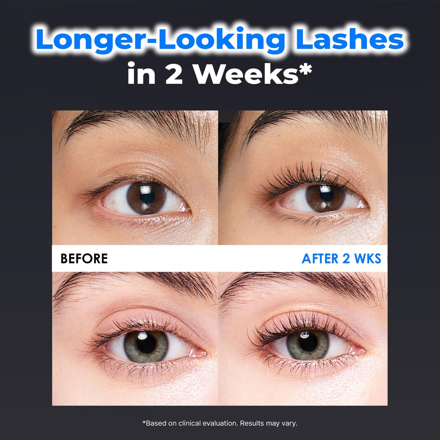 Epais eyelash growth serum ingredients and packaging detail