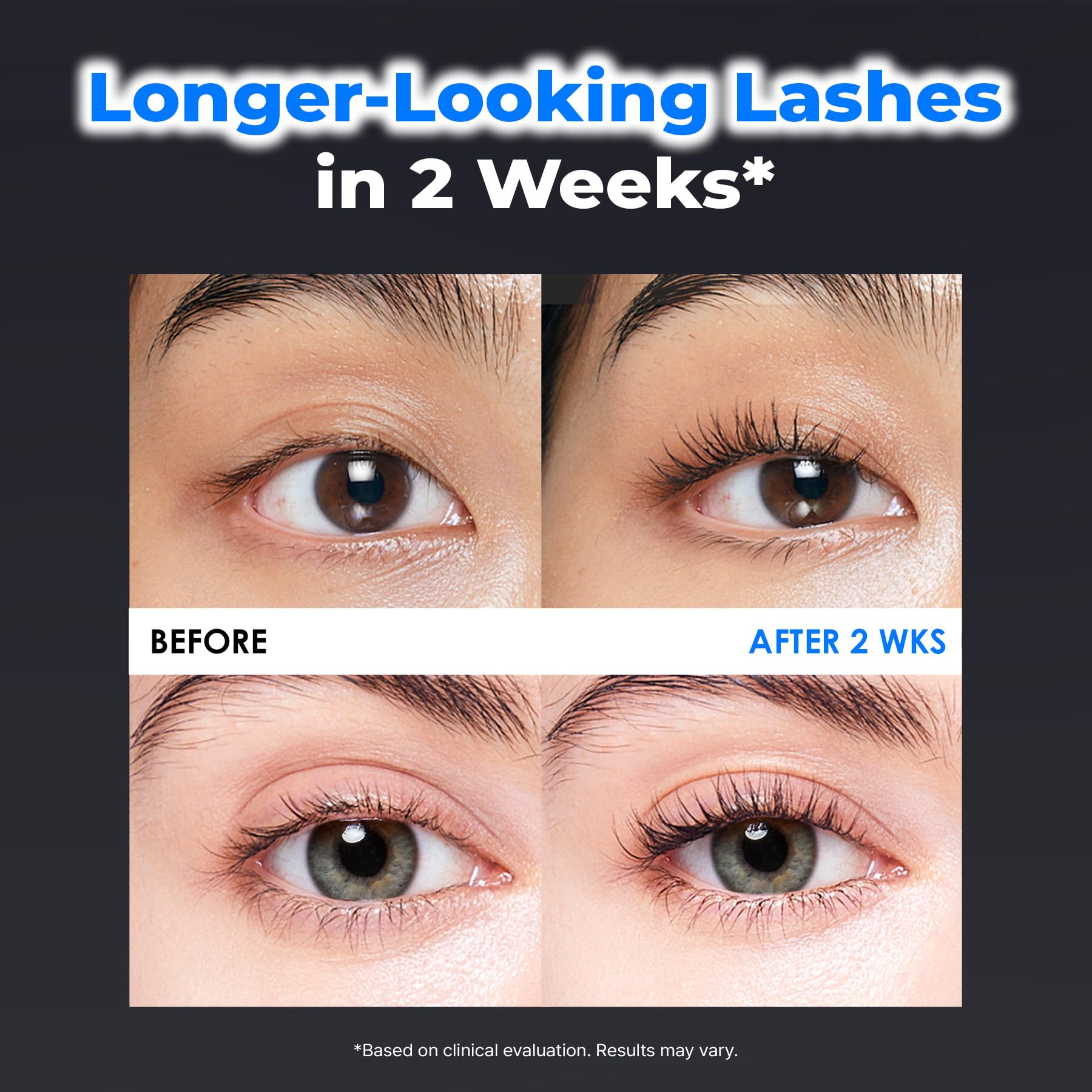 Epais eyelash growth serum ingredients and packaging detail