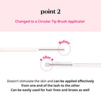 Etude My Lash Serum texture demonstration of clear gel formula