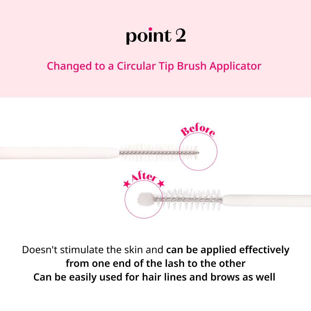 Etude My Lash Serum application on eyelashes