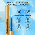 Model applying VieBeauti growth serum to clean eyebrows