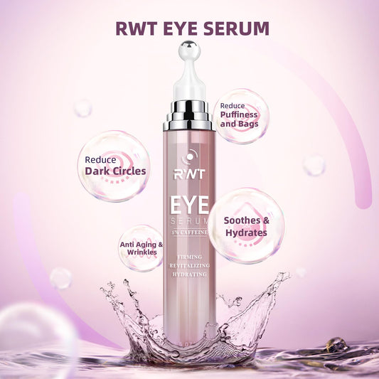 Close up of RWT eye serum massage roller ball applicator