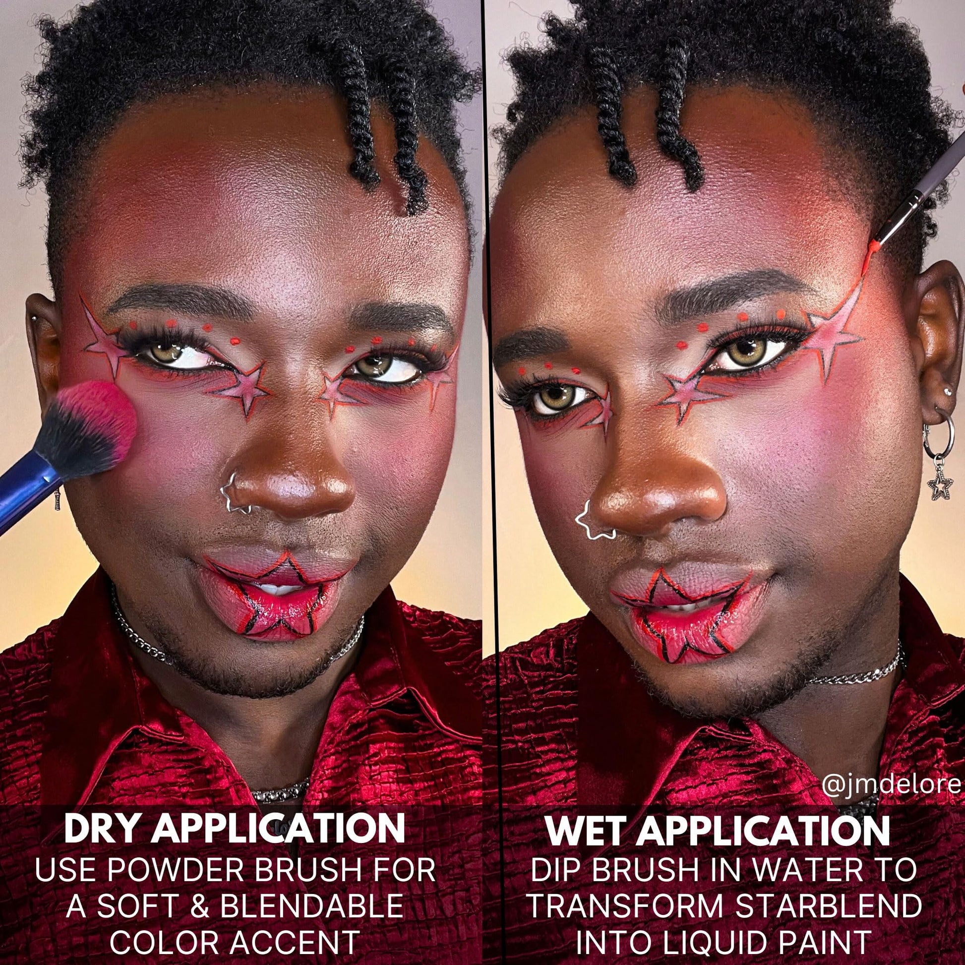 Authentic USA imported Mehron face paint packaging details and labels