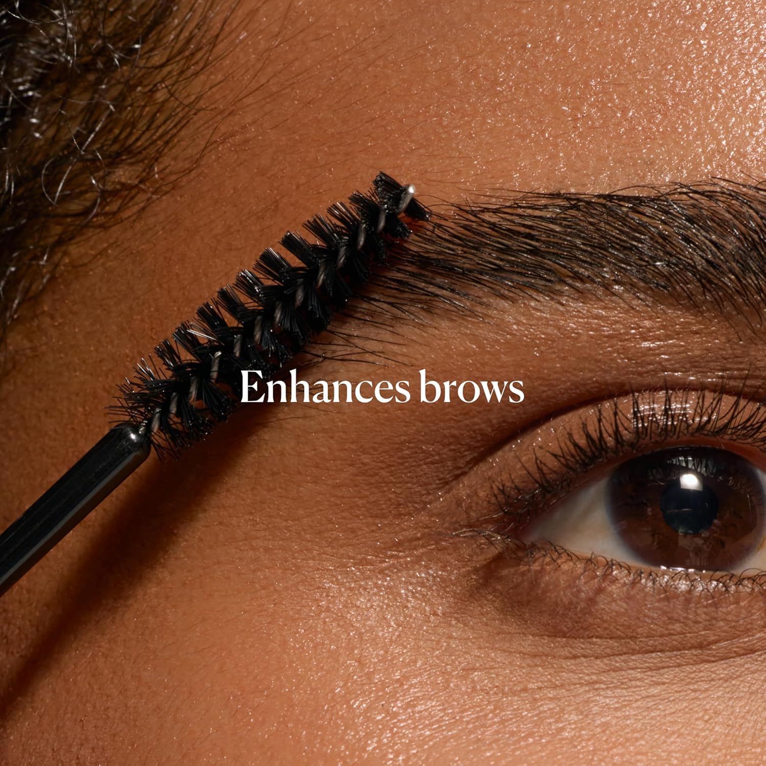 Sky Organics castor oil being applied to eyelashes with mascara brush