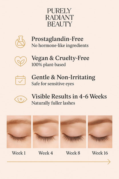 Purely Radiant Beauty lash serum ingredient list