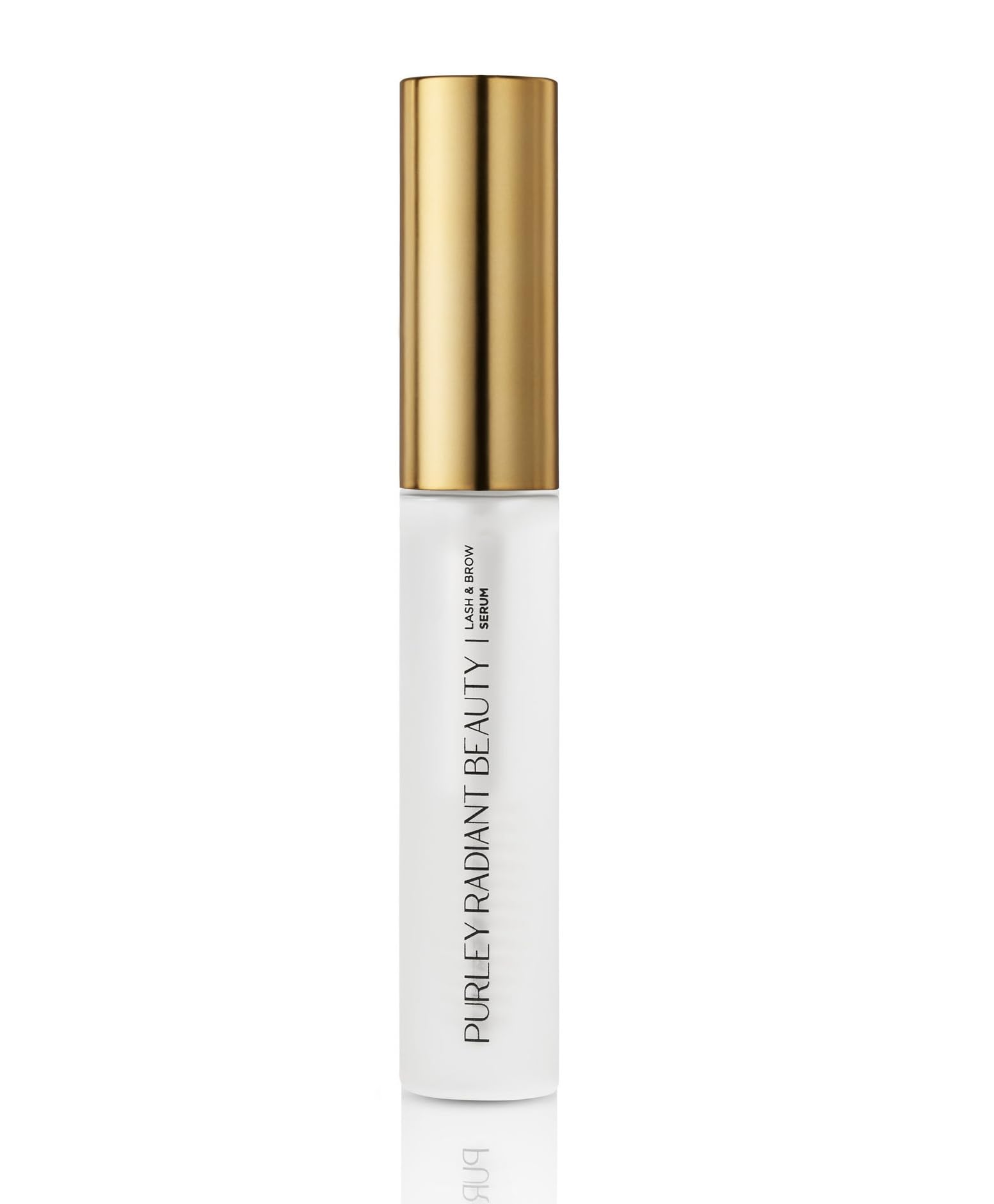 Applying Purely Radiant Beauty serum to lashes