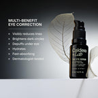 Caldera + Lab The Eye Serum bottle with ingredient list detail